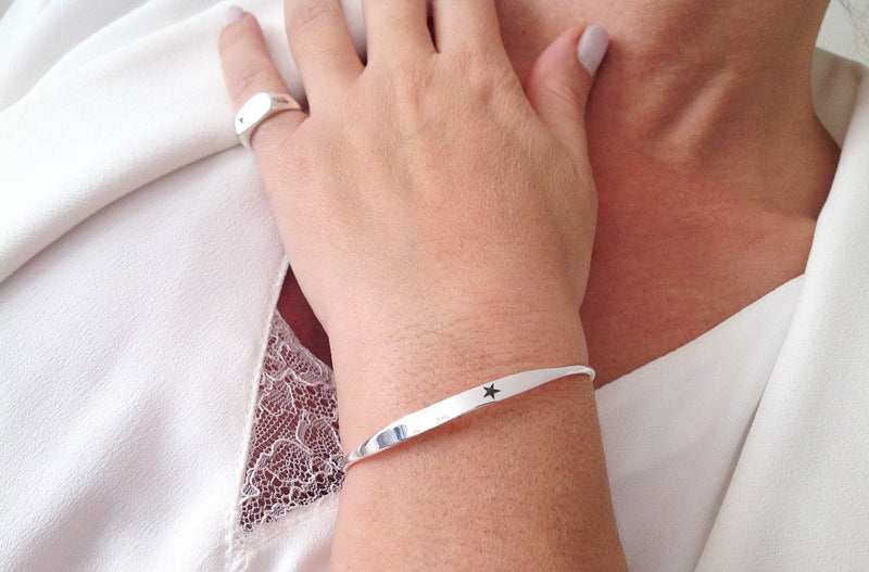 Medi- Personalized Engraved Stacking Bracelets
