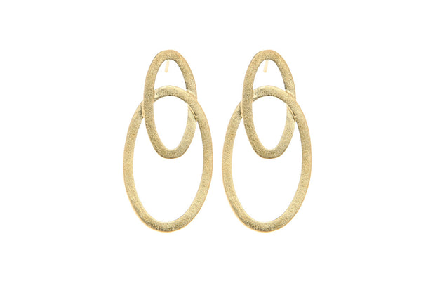 Julia-Oval Stud Earrings